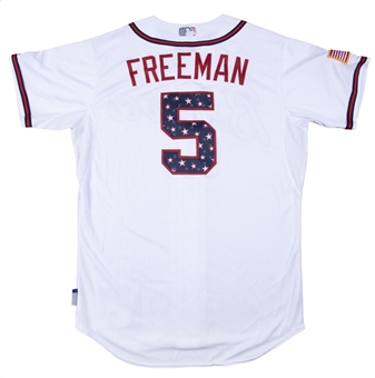 2015 Freddie Freeman Game Used Atlanta Braves Alternate Jersey (MLB Authenticated)